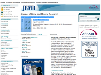 Journal of Bone and Mineral Research
