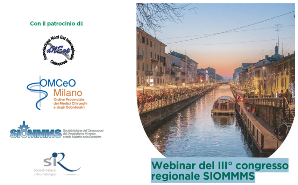 11 settembre: Webinar del III Congresso Regionale SIOMMMS della Sezione Lombarda