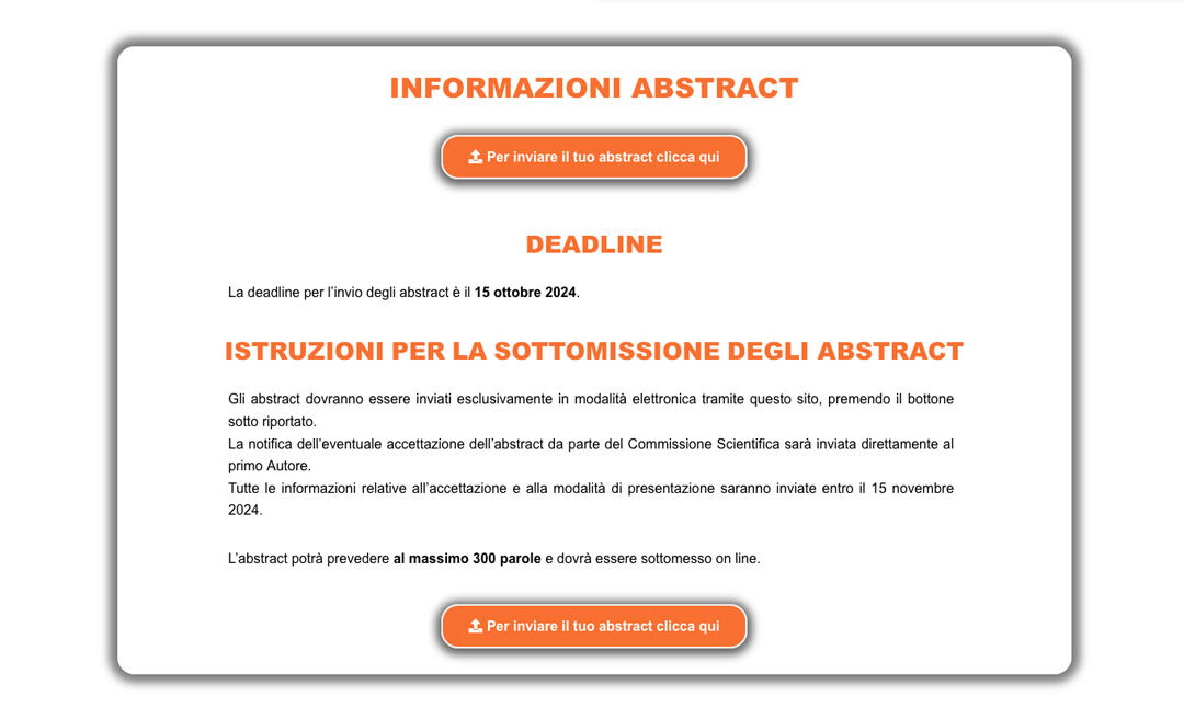 XXIV Congresso Nazionale SIOMMMS – Abstract