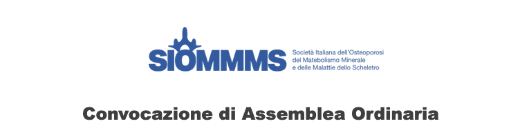 Convocazione Assemblea Ordinaria Soci SIOMMMS 2024